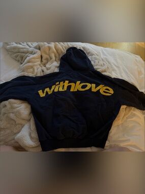 Scuffers Navy Withlove hoodie